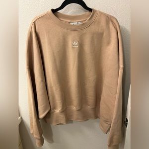 Adidas oversized cropped crewneck